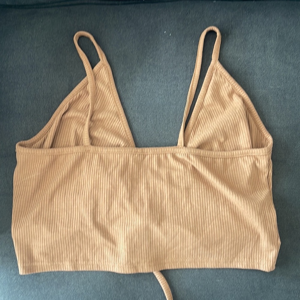 Drawstring Front Crop Cami Top - Picture 3 of 3